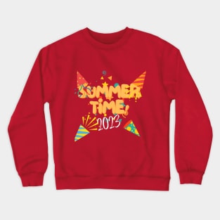 Summer Time 2023 - Summer Vibes Design Crewneck Sweatshirt